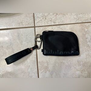 Lululemon clippable card pouch and silicone keychain